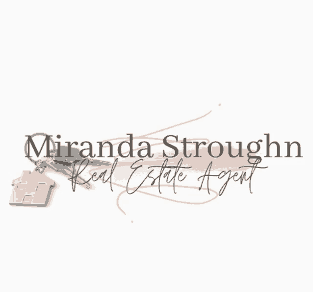 a logo for miranda straught real estate agent