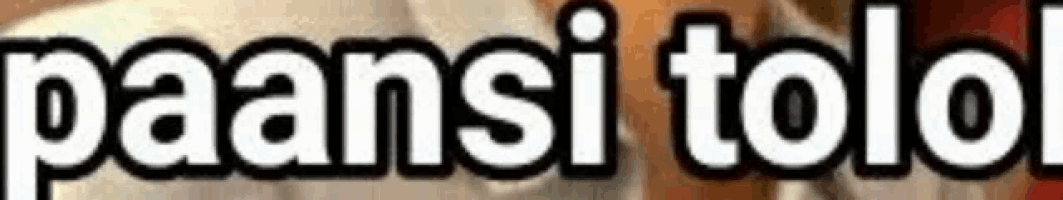 a close up of the word paansi told on a white background
