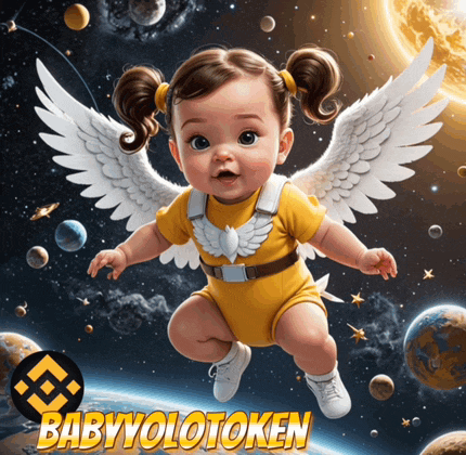 a picture of a baby with wings and the words babyvolotoken below it