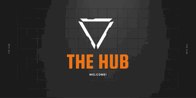 a logo for the hub welcomes you to their website