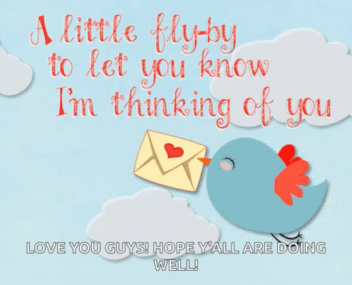 Hi Little Birdie GIF - Hi Little Birdie Thinking About You GIFs