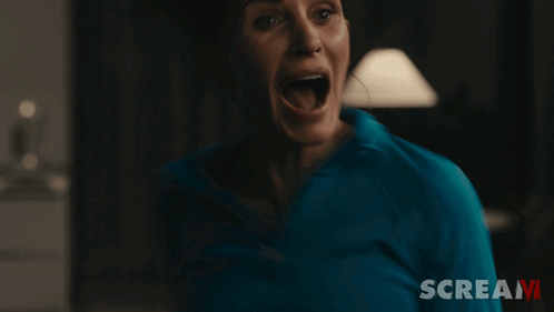 Scared Gale Weathers Courteney Cox GIF - Scared Gale Weathers Courteney Cox Scream 6 GIFs