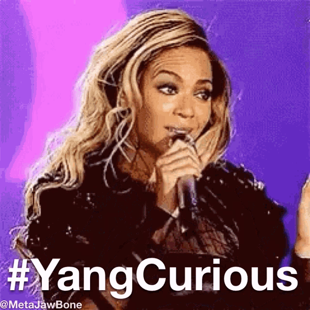 Yang Gang Yang Curious GIF - Yang Gang Yang Curious Beyonce GIFs