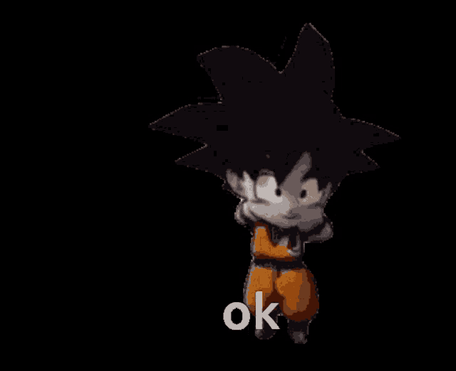 a cartoon character with the word ok on his shirt