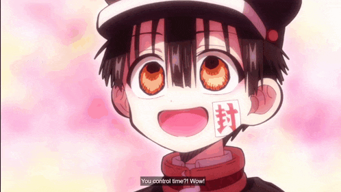 a close up of a cartoon character with the words " you control time wow "