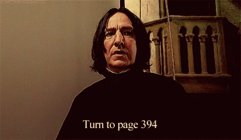 Snape Alan Rickman GIF - Snape Alan Rickman Turn To Page394 GIFs