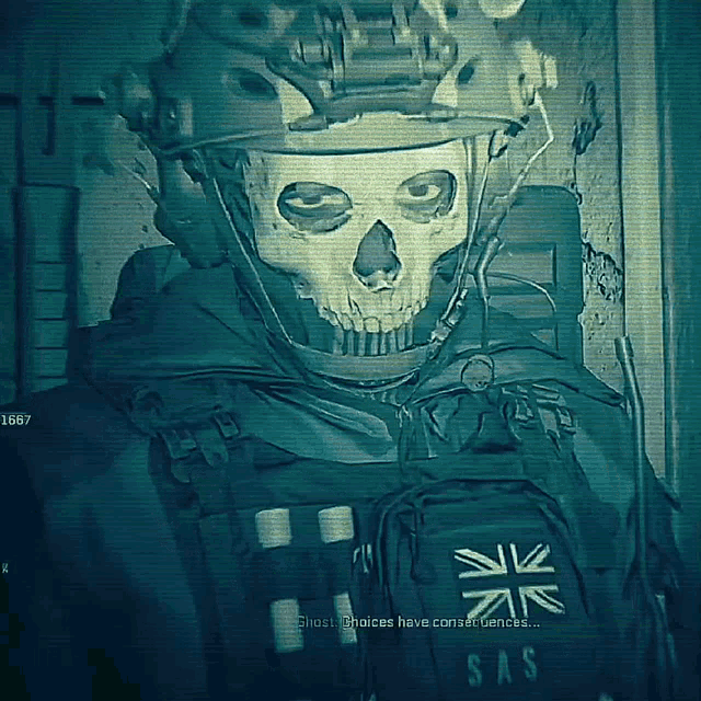 Ghost Modern Warfare2 GIF - Ghost Modern Warfare2 Simon Riley GIFs