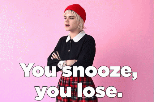 You Snooze, You Lose. GIF - Lose Loser Yousnoozeyoulose GIFs