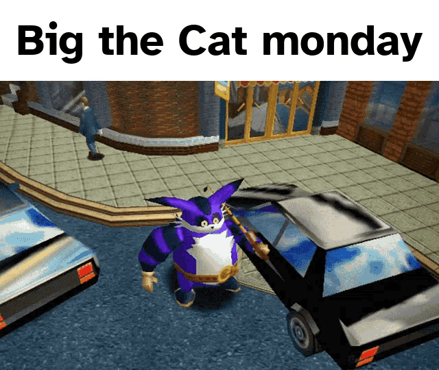 Big The Cat Monday GIF - Big The Cat Monday Sonic GIFs