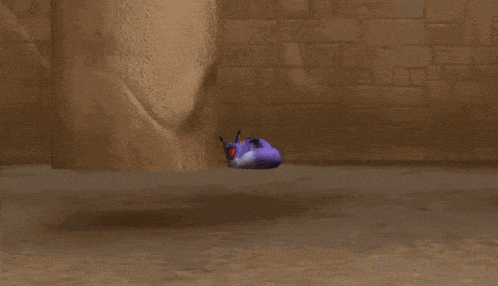 a purple and white dragon with a red eye and wings