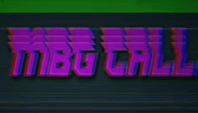 a purple and green sign that says mbg chill
