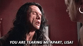Tommy Wiseau Tearing Me Apart GIF - Tommy Wiseau Tearing Me Apart The Room GIFs