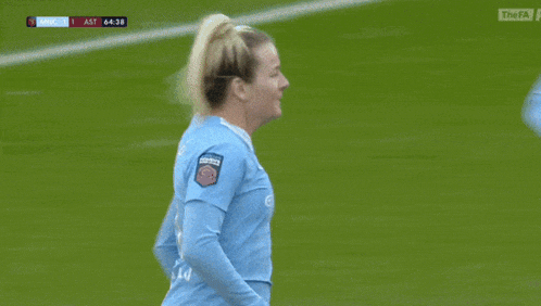 a soccer player with the number 18 on her back