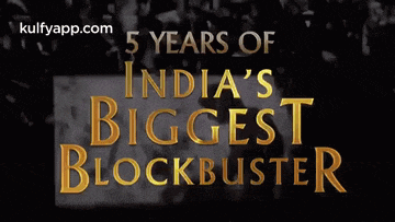 a poster for india 's biggest blockbuster