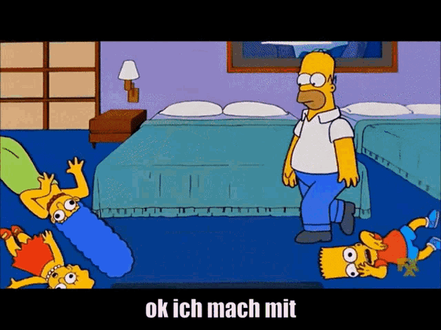 Ich Mach Mit The Simpsons GIF - Ich Mach Mit The Simpsons Participate GIFs