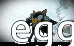 a blurred image of the word ego with a cartoon character in the background .