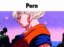 a picture of a cartoon character with the word porn on it