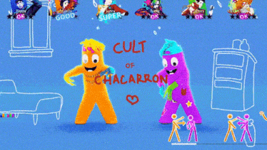 a video game called cult of chacarron is being played on a computer screen