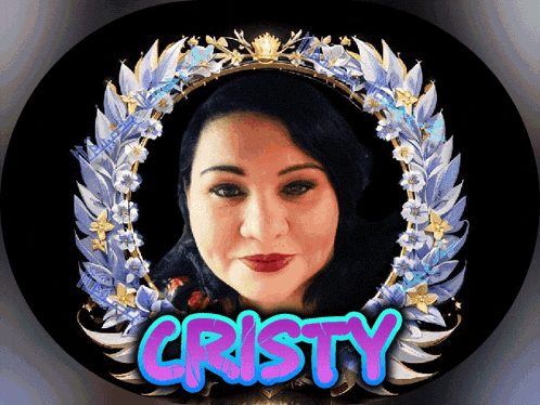 a picture of a woman with the name cristy