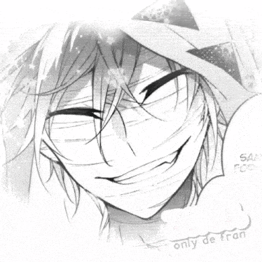 a black and white drawing of a man with the name zack on the bottom right