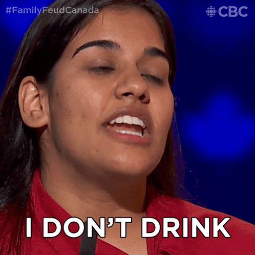 I Don'T Drink Family Feud Canada GIF - I Don'T Drink Family Feud Canada I Don'T Like To Drink GIFs