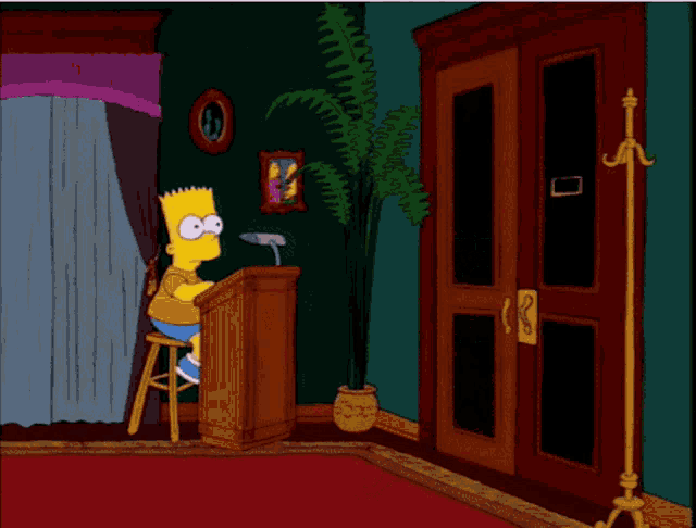 The Simpsons Bart Simpson GIF - The Simpsons Bart Simpson Nope GIFs