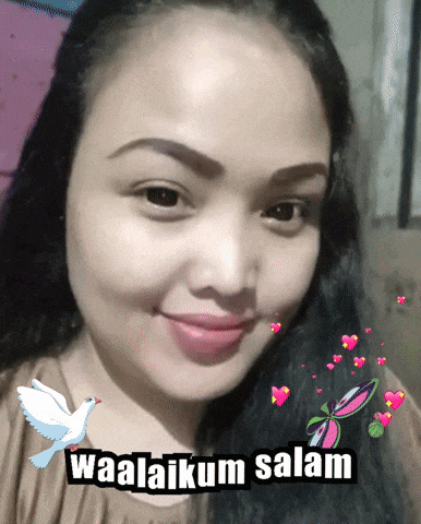 a picture of a woman with the words waalaikum salam on the bottom