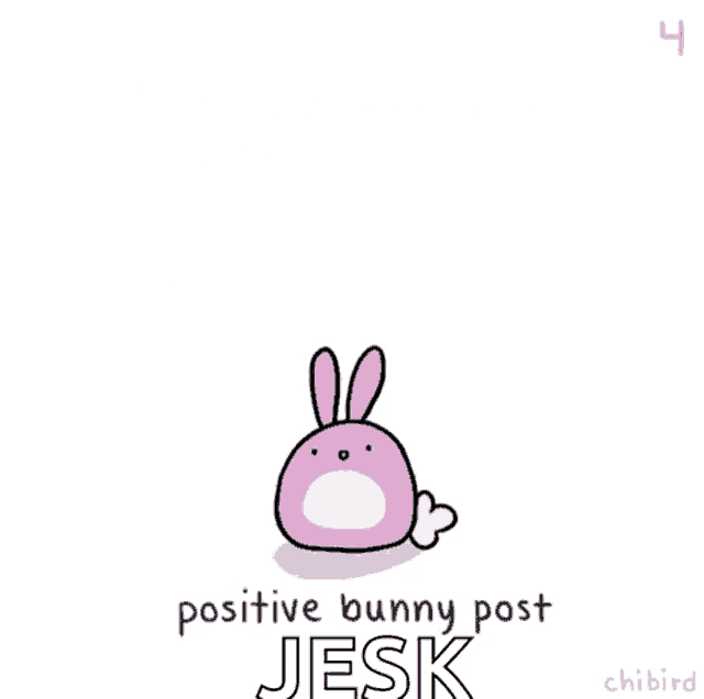 a pink bunny says " i hope you smiled today if not quick do it now "