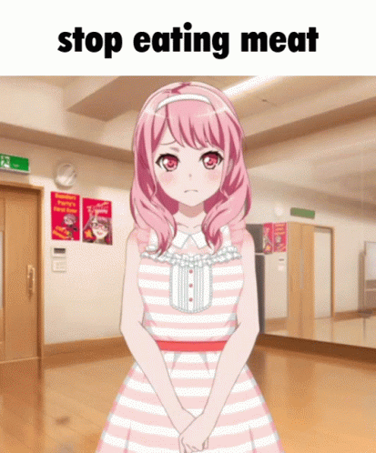 Bandori Maruyama Aya GIF - Bandori Maruyama Aya Stop Eating Meat GIFs