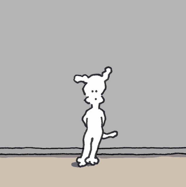 a cartoon dog is holding a pink flower in his hand