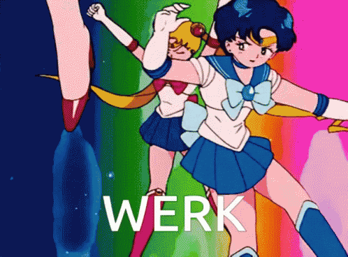Sailor Moon Werk GIF - Sailor Moon Werk Pose GIFs