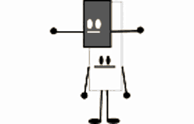 a cartoon illustration of a podium with microphones and a box .