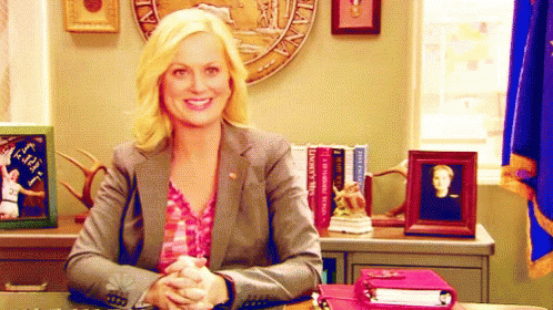 Giggle Parks And Rec GIF - Giggle Parks And Rec Leslie Knope GIFs