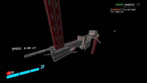 a screenshot of a video game that says cheats enabled at the top