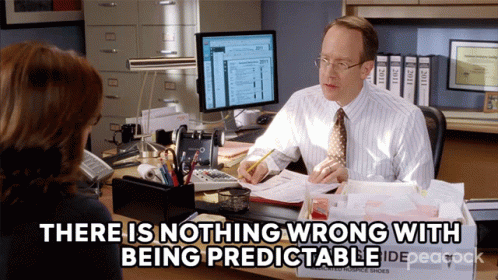 There Is Nothing Wrong With Being Predictable Howard GIF - There Is Nothing Wrong With Being Predictable Howard 30rock GIFs