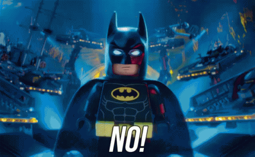 No! GIF - Lego Batman Lego Batman Movie No GIFs