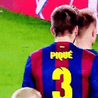 a pixelated image of a soccer player wearing the number 3 jersey
