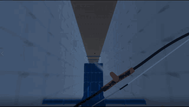 a screenshot of a video game shows a bow and arrow in a room