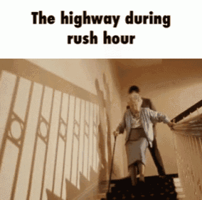 How It Feels Driving On The Highway During Rush Hour.... GIF - Rush Hour Highway Mr Bean GIFs