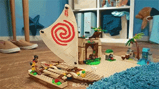 Lego Moana Sailing GIF - Lego Moana Sailing Milano GIFs
