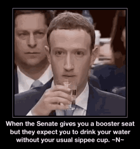 Mark Zuckerberg Senate GIF - Mark Zuckerberg Senate Water GIFs