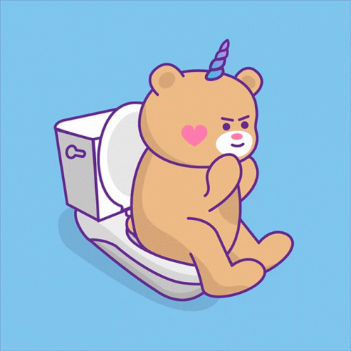 Bear Kawaii GIF - Bear Kawaii Toilet GIFs