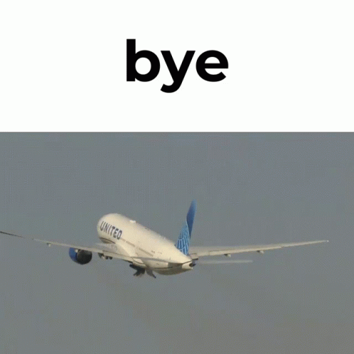 United Airlines Boeing777 GIF - United Airlines Boeing777 Bye GIFs
