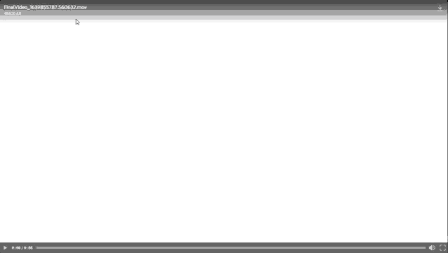 a video is being played on a computer screen with a white background .