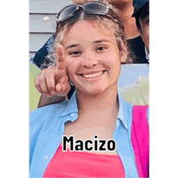 a woman with the name macizo on her chest