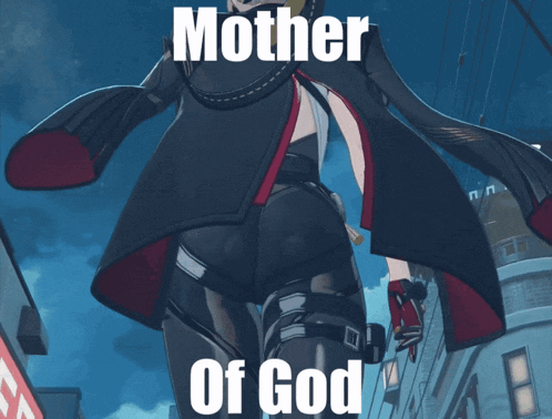 a picture of a woman with the words mother of god on the bottom