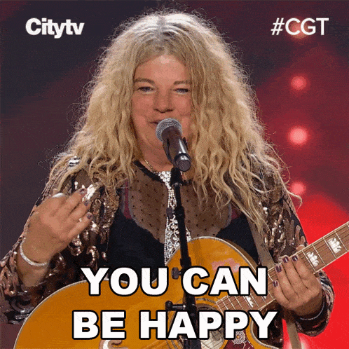 You Can Be Happy Anica GIF - You Can Be Happy Anica Canadas Got Talent GIFs