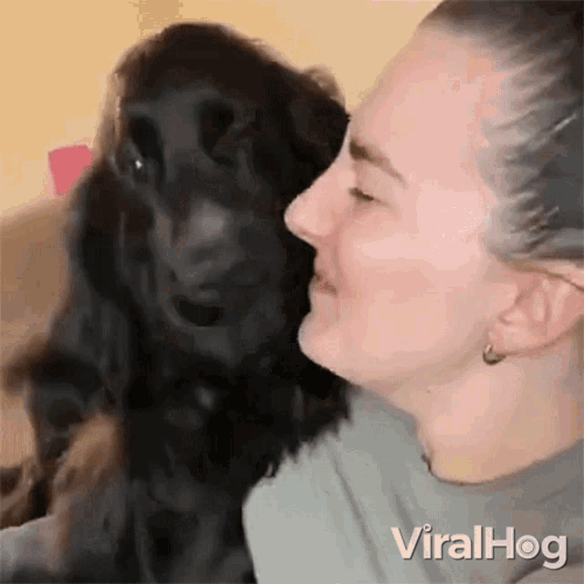 Licking Viralhog GIF - Licking Viralhog Giving Kisses GIFs