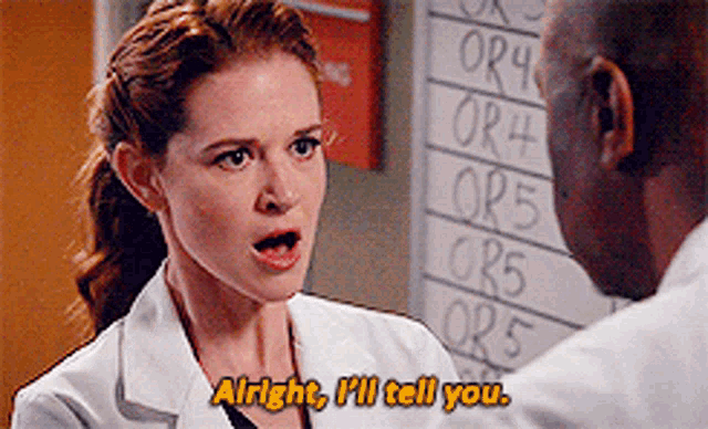 Greys Anatomy April Kepner GIF - Greys Anatomy April Kepner Alright Ill Tell You GIFs
