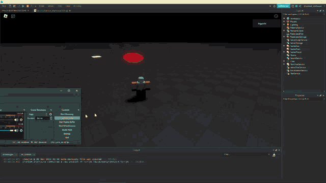 a screenshot of a video game with a red circle in the middle of it